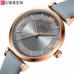 CURREN Quartz Fashion Luxury New Elegant Classic Leather Women’s Watch 9079 – Grey