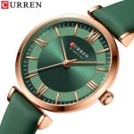 CURREN Quartz Fashion Luxury New Elegant Classic Leather Women’s Watch 9079 – Green