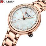 CURREN Brand Rose gold Quartz Stainless Steel Waterproof Wristwatch 9089