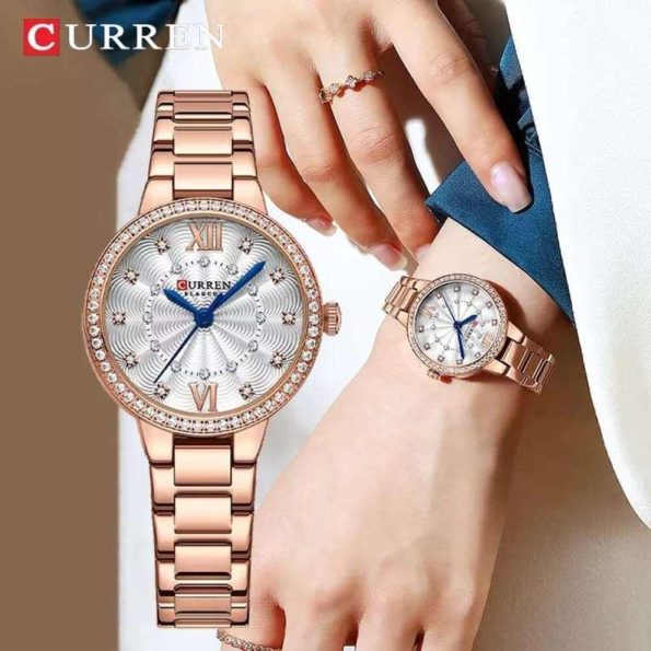 CURREN 9085 Top Brand New Ladies Fashion Quartz Watch Waterproof Clock