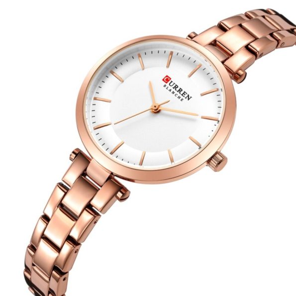 CURREN 9054 Ladies Rose Gold Wristwatch