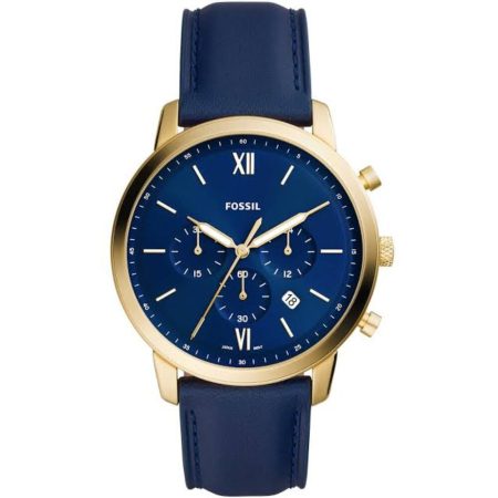 Fossil Mens Watch FS5790 Neutra Blue Dial Chronograph