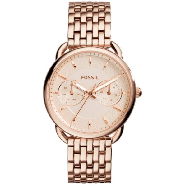 Fossil Women’s ES3713 Tailor Multifunction Stainless Steel Watch (Rose Gold)