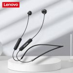 Lenovo SH1 Wireless Earphone Bluetooth 5.0 Sound Sports Headset Magnetic Neckband – Black