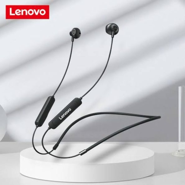 Lenovo SH1 Wireless Earphone Bluetooth 5.0 Sound Sports Headset Magnetic Neckband - Black