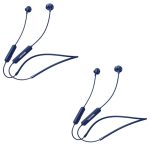 Lenovo SH1 Wireless Earphone Bluetooth 5.0 Sound Sports Headset Magnetic Neckband – Navy Blue