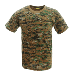 Custom 100% Cotton Breathable Camouflage T Shirt – Woodland Digital Camo