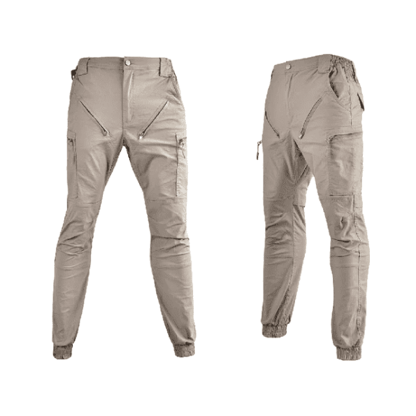 New Collections Multi Pocket Cargo Pants Tie Feet Tactical