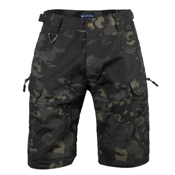 IX7 Tactical Cargo Shorts - Black Camo