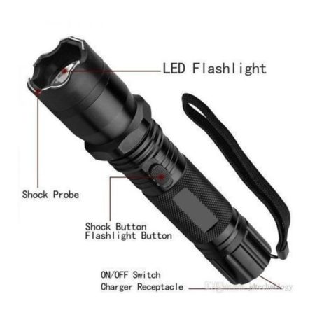 3 In 1 Generic Self Protective 288 Torch With A Laser Pointer