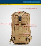 20L Tactical Rucksacks Outdoor Sport 3P Backpack Nylon Travel Bag