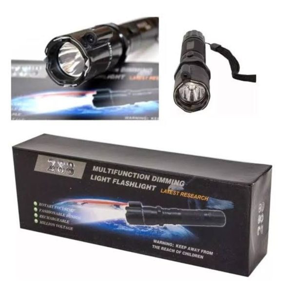 3 In 1 Generic Self Protective 288 Torch With A Laser Pointer