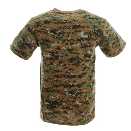 100% Cotton Camouflage T Shirt - Woodland Digital Camo T Shirt
