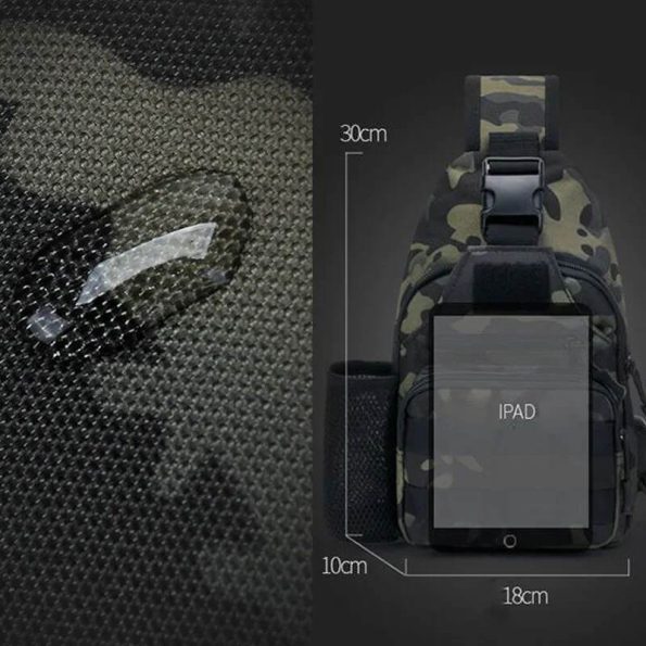 Tactical Chest Sling Bag Shoulder One Strap Backpack