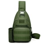 Tactical Chest Sling Bag Shoulder One Strap Backpack – Green