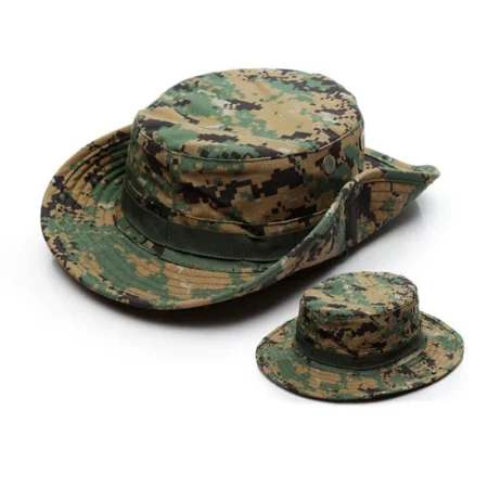 Tactical Boonie Bucket Cap Hat Outdoor Sports Sun Fishing Hiking Climbing Hats – Digital Woodland Camo