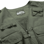 Outdoor Mesh Breathable Multi Pocket Photography Vest Half Jacket