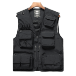 Outdoor Mesh Breathable Multi Pocket Photography Vest Half Jacket