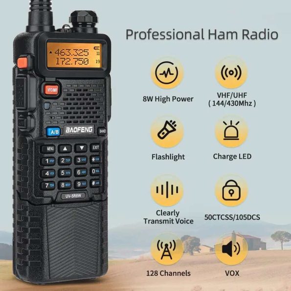 Baofeng UV-5R 3800mAh Two Way Radio Portable Walkie Talkie 10KM