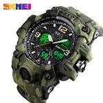 SKMEI Fashion Sports Waterproof Digital 2 Time Chronograph Watch 1155B