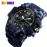 SKMEI Fashion Sports Waterproof Digital 2 Time Chronograph Watch 1155B