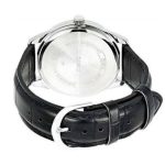 Casio MTP-1381L-1A Black Analog Black Leather Big Day Display