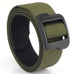 Fashionable Heavy Duty Double Sided Canvas Waist Plastic Buckle Tactical Belt