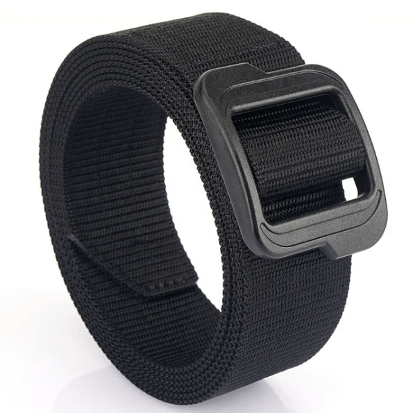 Fashionable Heavy Duty Double Sided Canvas Waist Plastic Buckle Tactical Belt