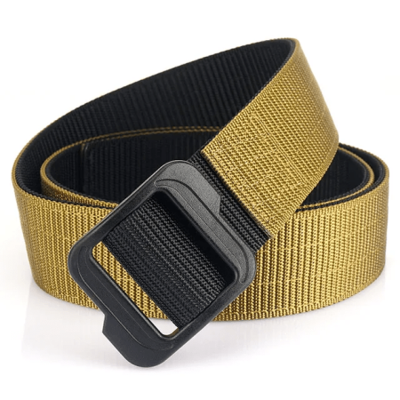 Fashionable Heavy Duty Double Sided Canvas Waist Plastic Buckle Tactical Belt