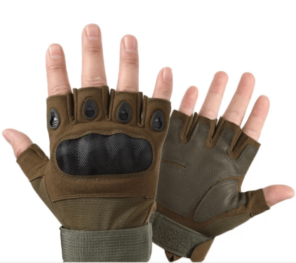 Flexible Breathable Half Finger Tactical Outdoor Microfiber Gloves