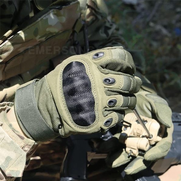 High Quality Full Finger Tactical Outdoor Microfiber Gloves