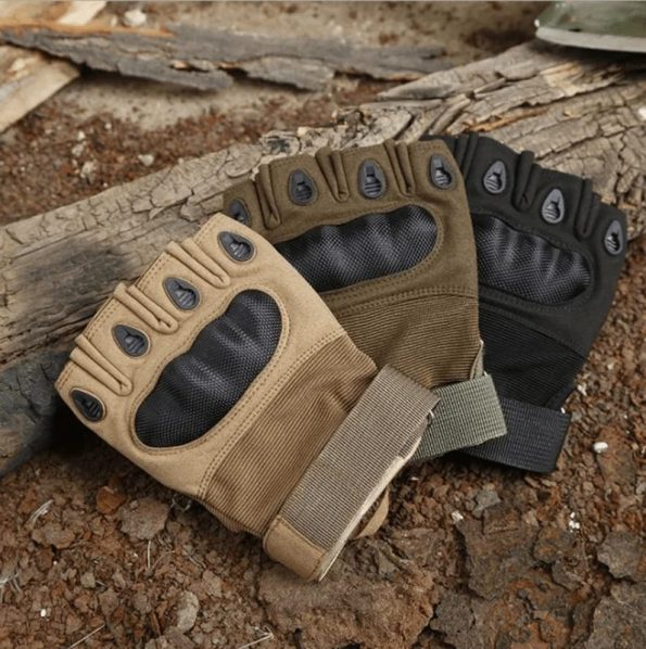 Flexible Breathable Half Finger Tactical Outdoor Microfiber Gloves