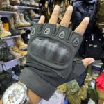 Flexible Breathable Half Finger Tactical Outdoor Microfiber Gloves