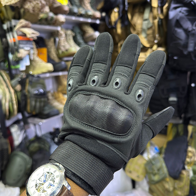 Black-Full-Finger-Tactical-Gloves