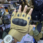 Flexible Breathable Half Finger Tactical Outdoor Microfiber Gloves