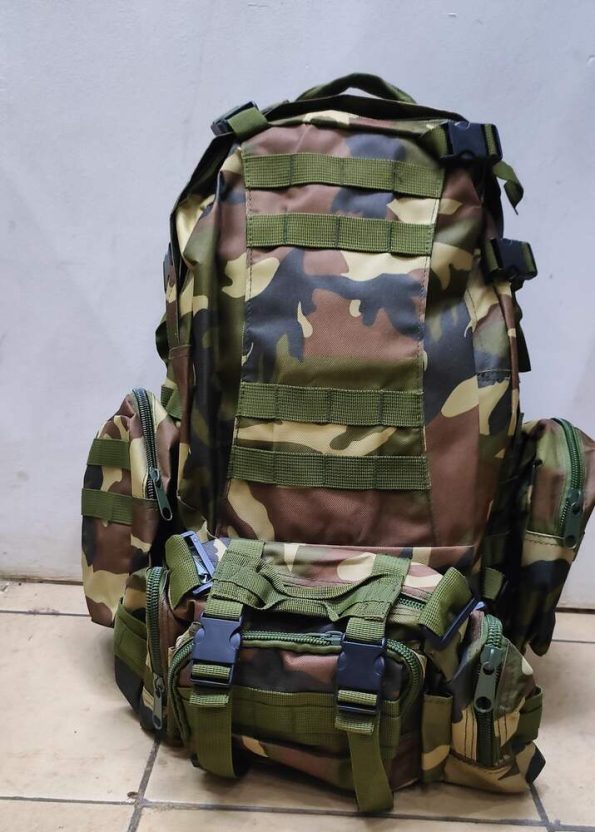 50l Waterproof Tactical 4 In 1 Molle 800D Rucksack Backpack