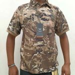 Outdoor Short Sleeve Camouflage Pave Hawk Polo Shirt