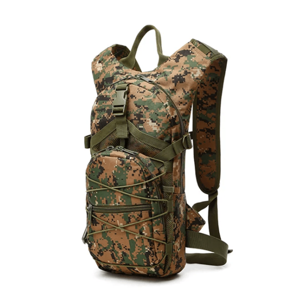 Lightweight Hydration Water Bag 3L Camel Backpack – Digital Woodland Camo