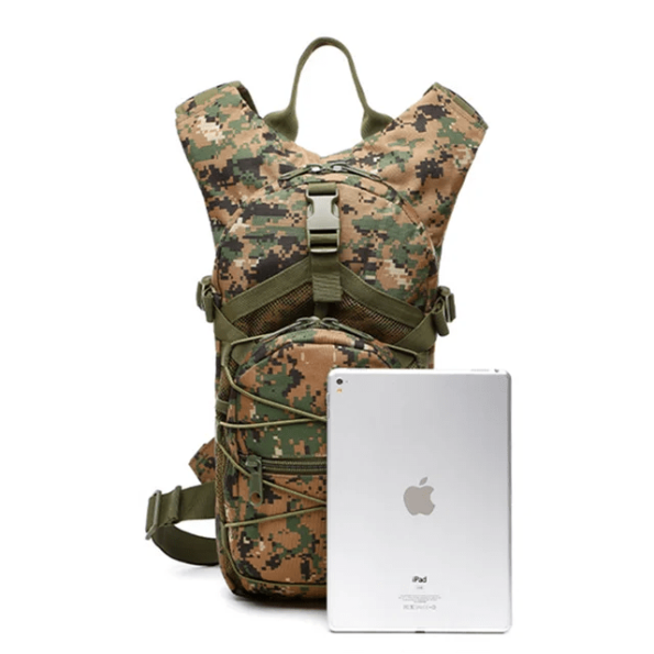 Lightweight Hydration Water Bag 3L Camel Backpack – Digital Woodland Camo