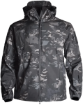 Tactical Soft Shell Waterproof Jacket Black Camo