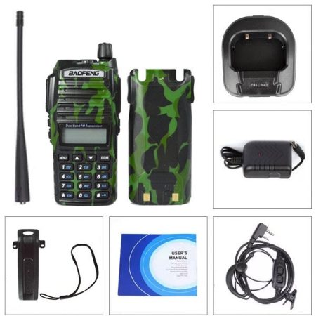 1 Pcs Baofeng UV-82 Dual PTT 8W Portable Radio Walkie Talkie