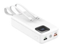 Remax RPP-550 Power Bank Kenya – 30000mAh White Cabled Charger