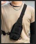 Tactical Molle Small Chest Pack Single Sling Shoulder Crossbody Bag