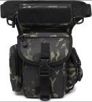 Drop Leg Bag Waist Thigh Fanny Pack Pouch Black Camo