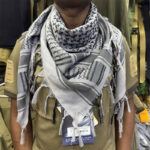 Tactical Desert Shemagh Head Shawl Bandana Scarf Mask Grey/Black