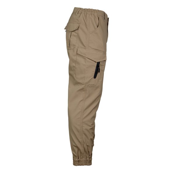 High-Performance Tactical Cargo Slim Fit Pants (Brown)