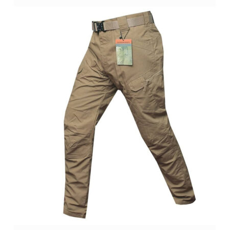 IX7 Tactical Rip-Stop Cargo Pants – Dark Brown Military Trousers