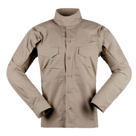 Brown Tactical Shirt – Durable Ripstop Fabric, Breathable Long Sleeve Shirt