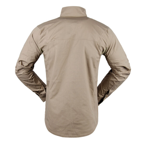 Brown Tactical Shirt – Durable Ripstop Fabric, Breathable Long Sleeve Shirt