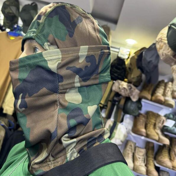 Fashion Balaclava Tactical Army Face Mask Cycling Hat Face Shield - Woodland Camo